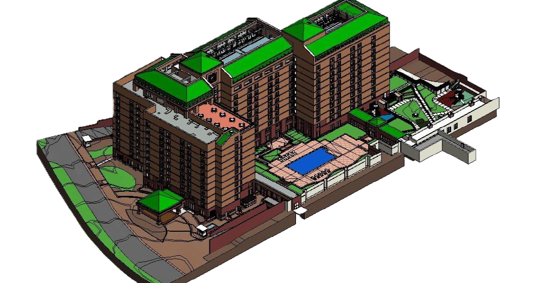 Hospital Campus LOD 400 As-Built BIM Model