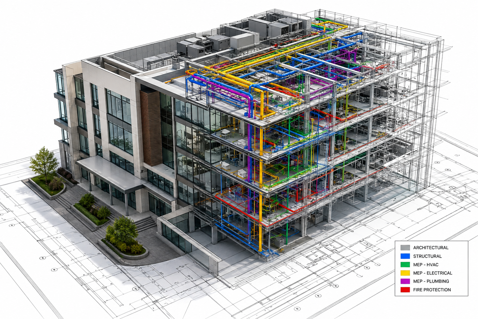 Architectural BIM blueprint